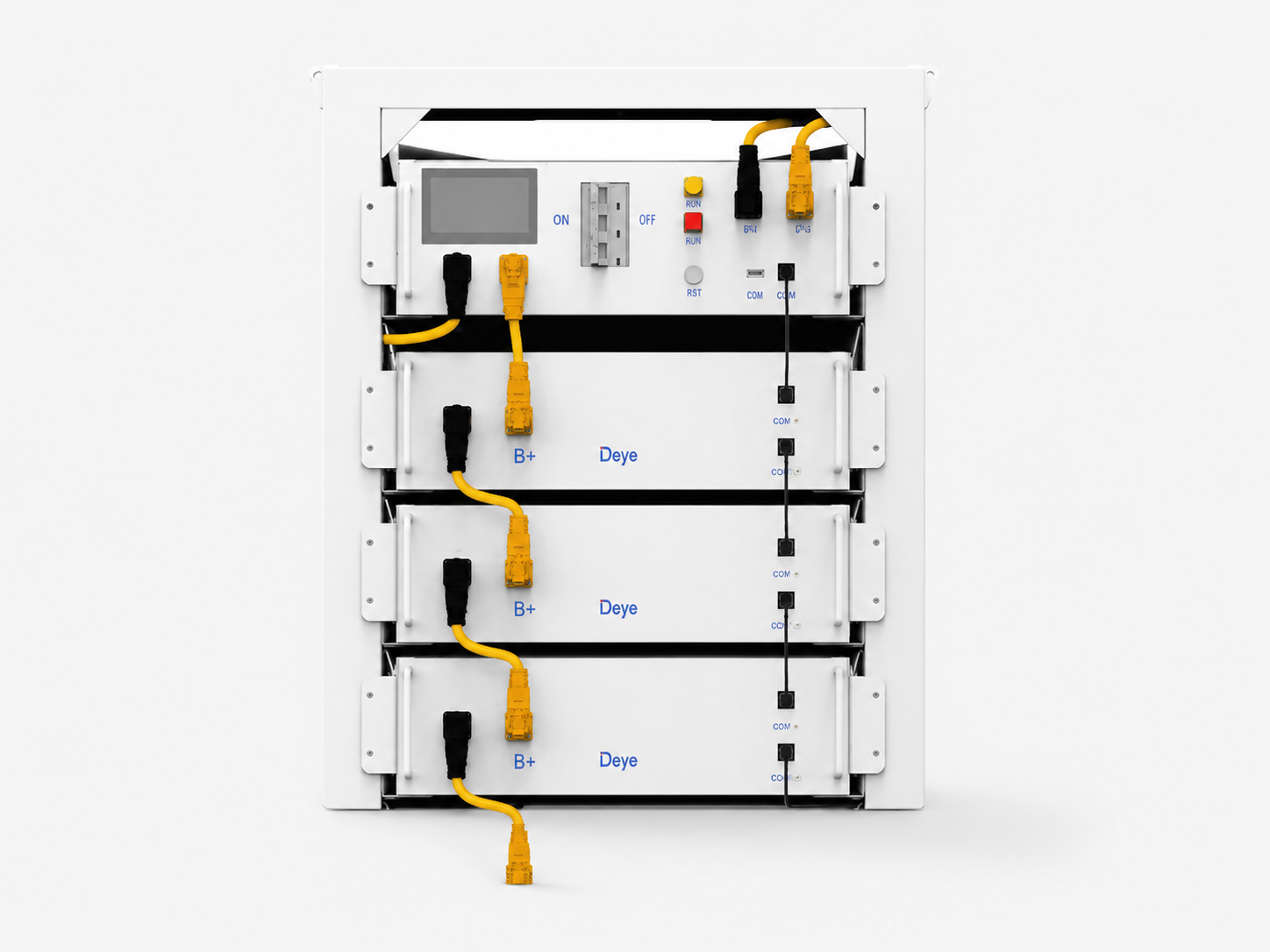 Високоволтова батерийна система Deye BOS-B96 Pro-A3 96.4 kWh с 6 модула и със Smart fan cooling