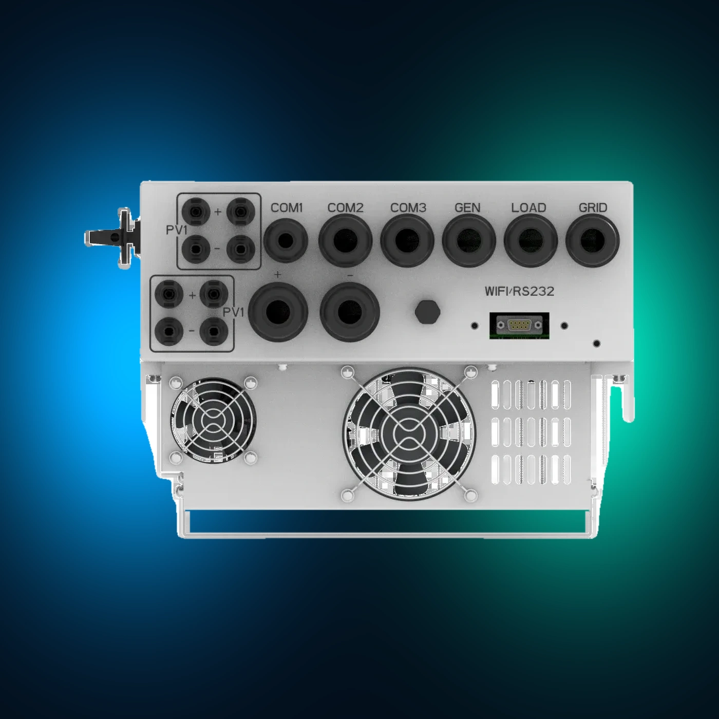 Deye SUN-5K-SG05LP1-EU — долна връзкова плоча с клемите