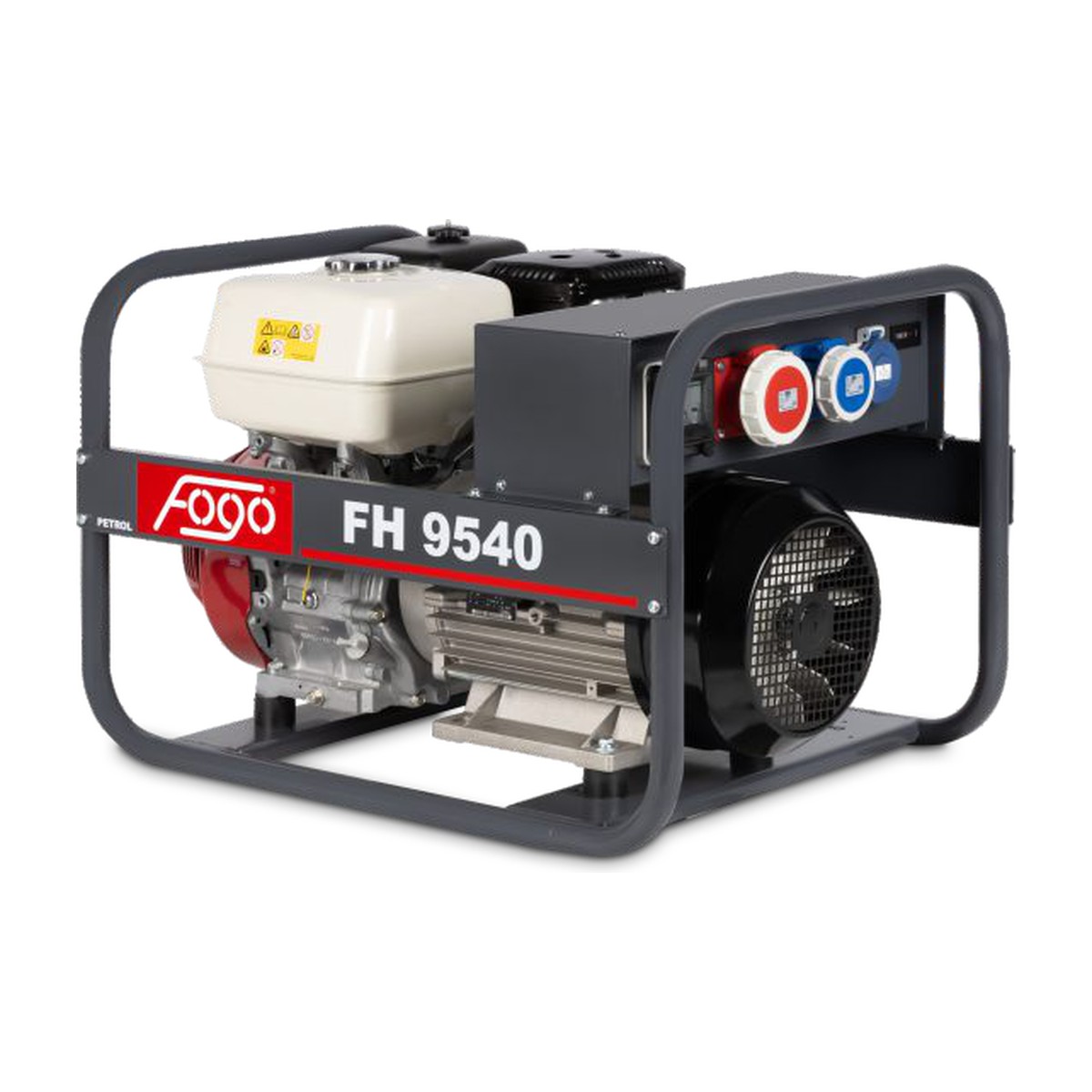 Бензинов генератор FOGO FH9540 — 8.1 kVA трифазен IP54, двигател Honda GX390