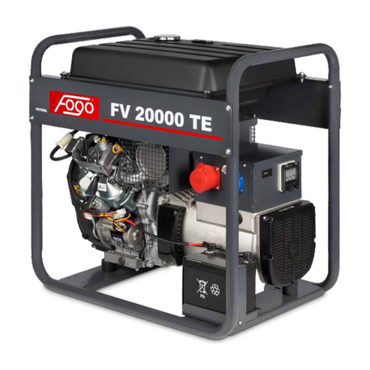 Бензинов генератор FOGO FV20000 — 19.5 kVA трифазен, двигател Vanguard V-twin