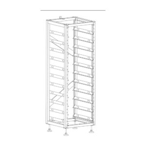 Шкаф за високоволтови батерии Deye BOS-A-Rack11 за 10 модула BOS-A