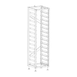 Шкаф за високоволтови батерии Deye BOS-A-Rack14 за 13 модула BOS-A